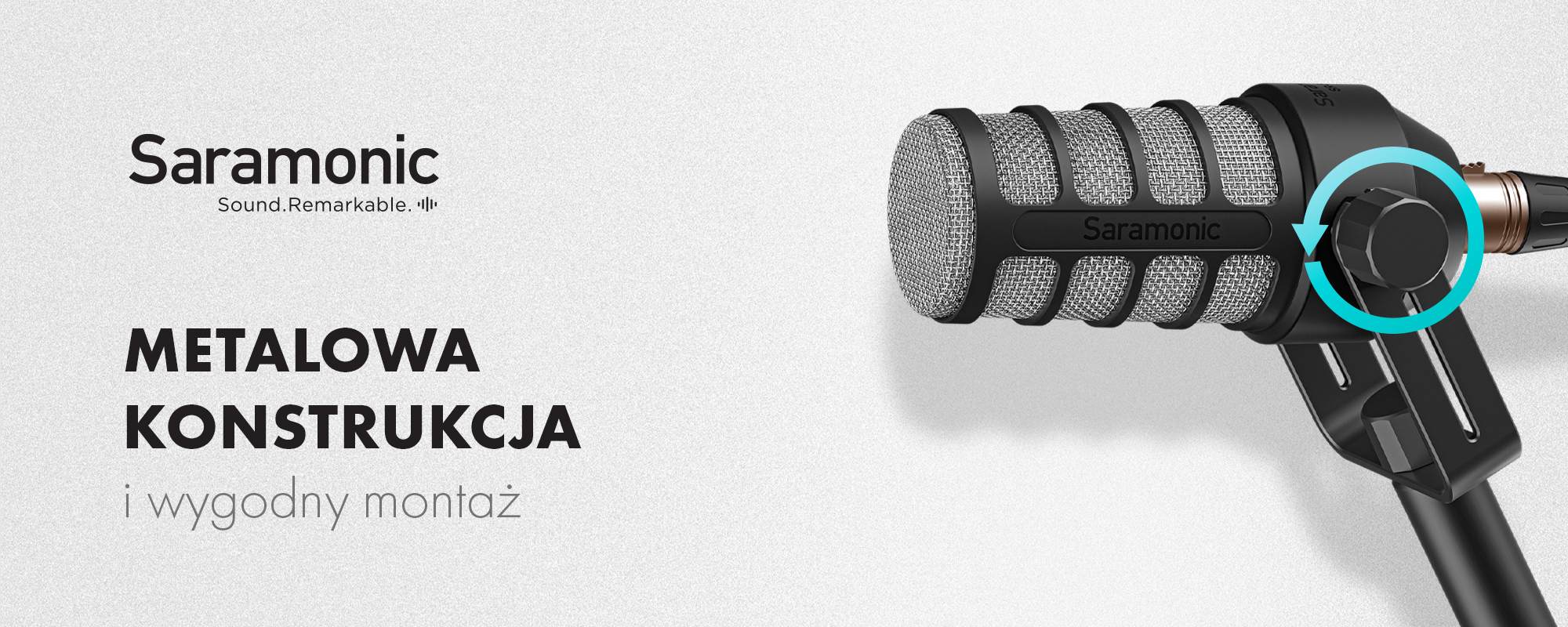Mikrofon do podcastów Saramonic SR-BV1 ze złączem XLR